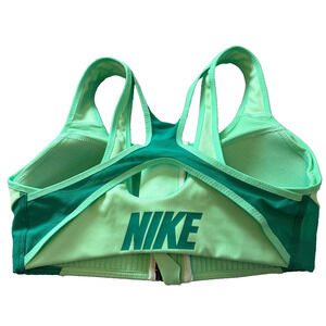 Nike‎ Dri-FIT Shape High-Support Zip-Front Sports Bra Green DN4219-342 Womens XS